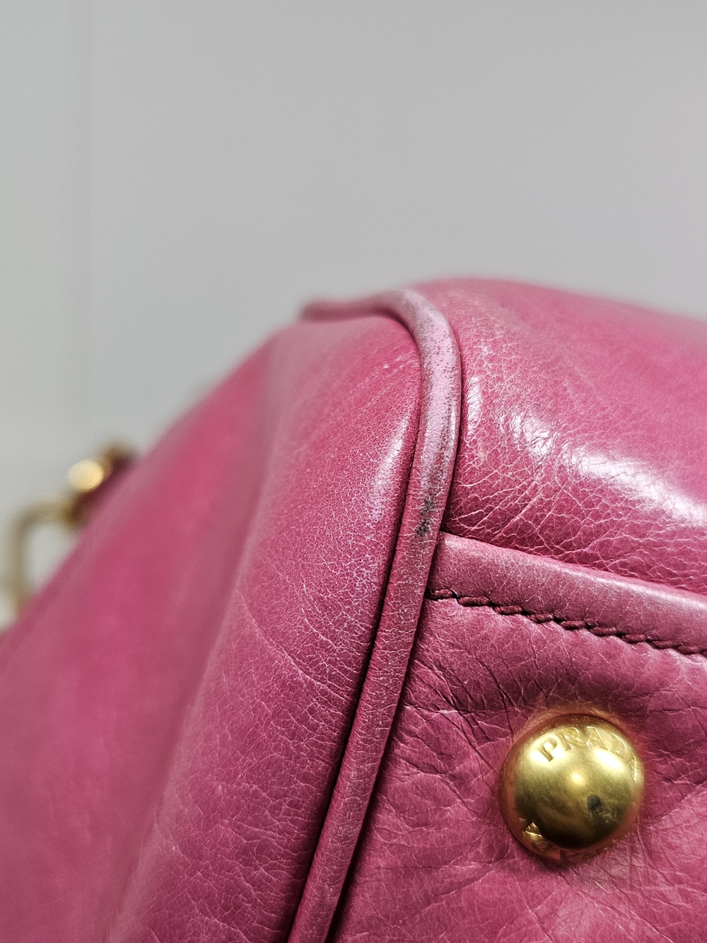 Prada Pink Leather Satchel - Picture 10 of 16